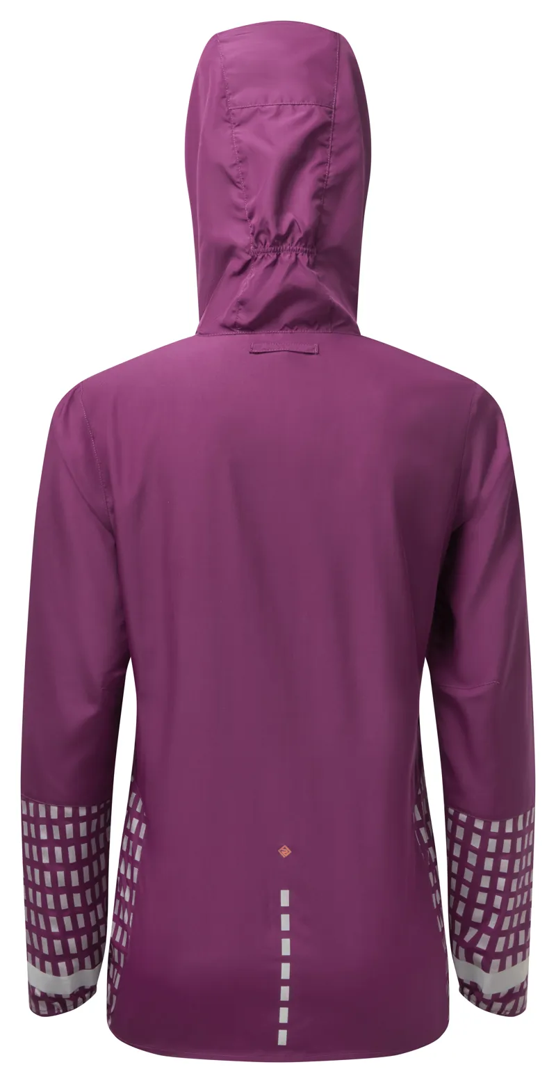 Ronhill Tech Afterhours Women's Running Jacket in Grape/Mango/Reflect-1
